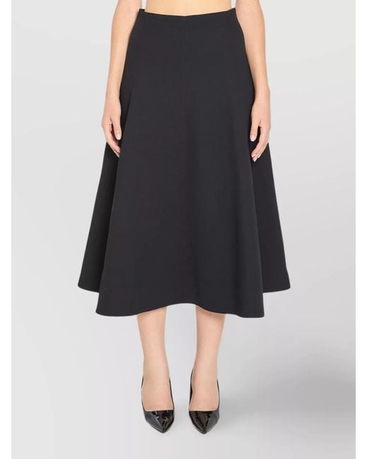 Jacquemus Blue High Waist Embroidered Maxi Skirt