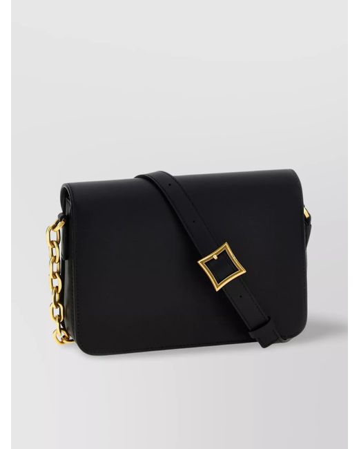 MCM Black Small Leather Crossbody Bag