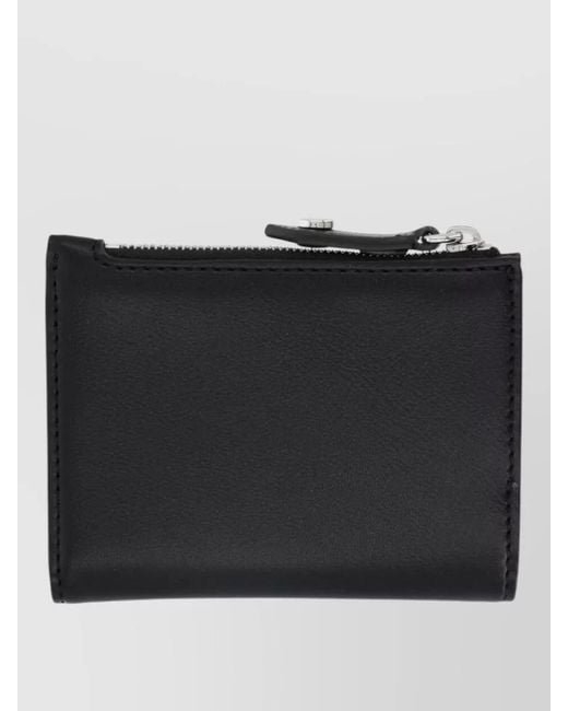 Vivienne Westwood Black Calf Leather Slim Flap Card Holder