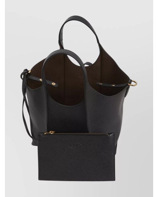 Tod's Black Mini Shopping Bag Shoulder Strap