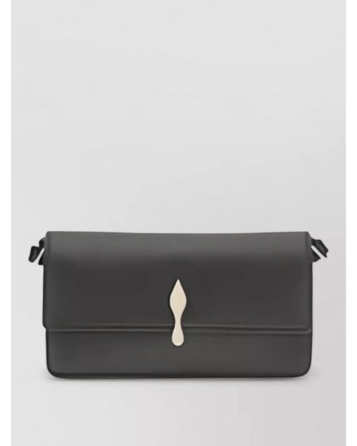 Christian Louboutin Gray Bettina Leather Mini Crossbody Bag
