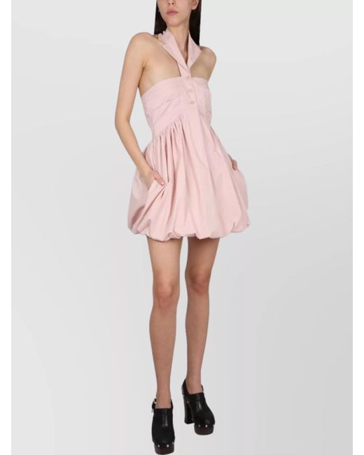 Philosophy Pink Cotton Mini Dress