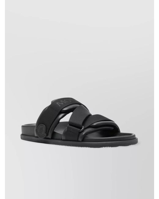 Moncler Gray Fabric Sandals