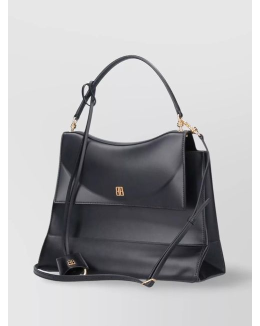 Balenciaga Black Shopping Nano Leather Tote Bag