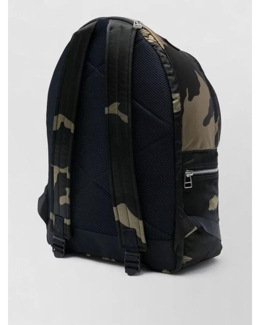 Porter-Yoshida and Co Black Camouflage Backpack Adjustable Straps Zip Pockets for men