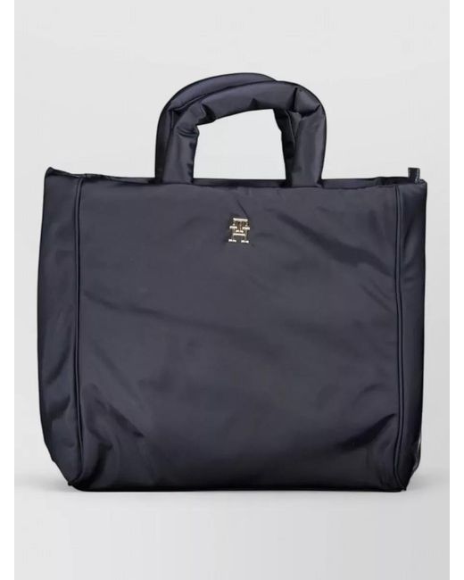 Tommy Hilfiger Blue Quilted Tote Bag