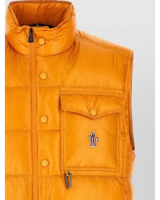 Moncler Orange Uychi Packable Down Vest for men