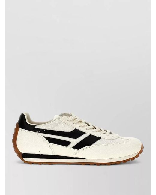 Tom Ford White Leather Panel Low-Top Sneakers for men