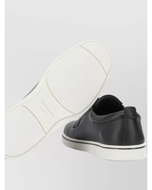 Ferragamo Gray Alfie Loafers Slip On Round Toe for men