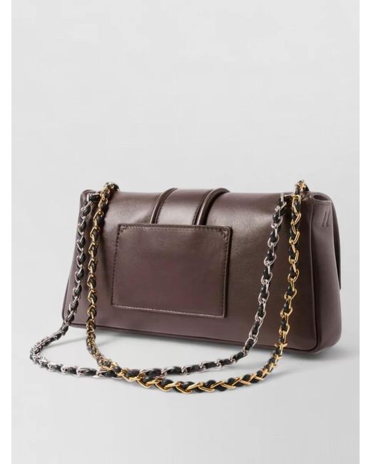 Jacquemus Multicolor Chain Strap Clutch Bag Front Pocket