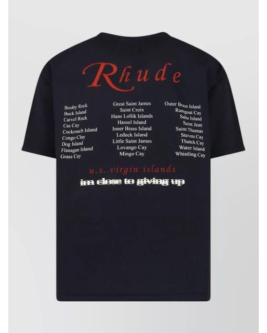 Rhude Blue T-Shirt for men