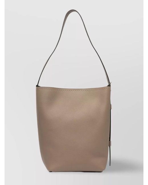 Max Mara White Leather Shoulder Bag