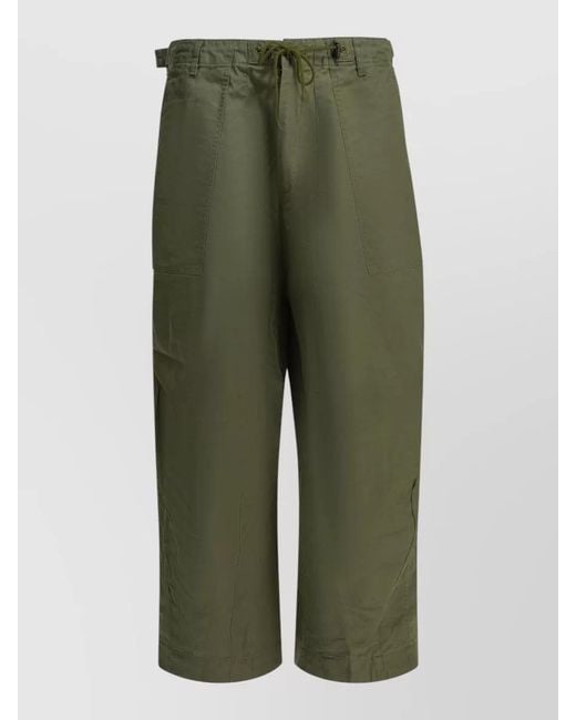 Needles Green Cotton Cargo Shorts for men