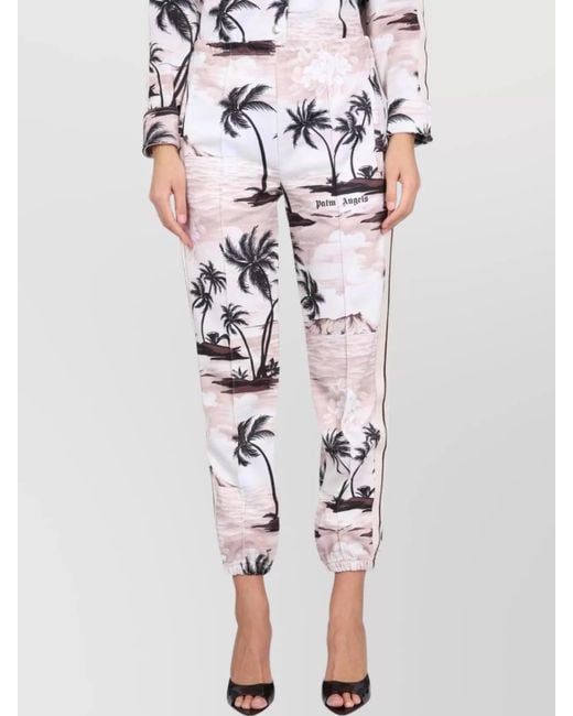 Palm Angels Multicolor Island Print Track Pants