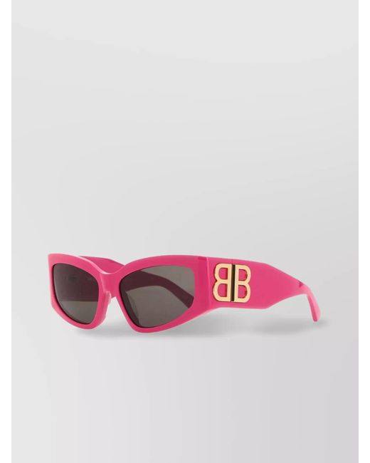 Balenciaga Pink Acetate Cat-Eye Sunglasses