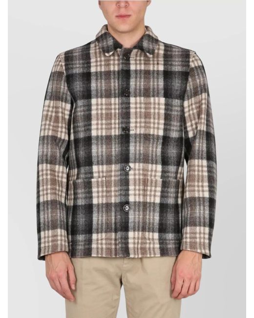 Aspesi Gray Winter Shirt Jackets for men