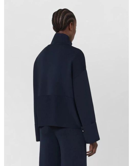Max Mara Blue Viscose Crêpe Yarn Cardigan