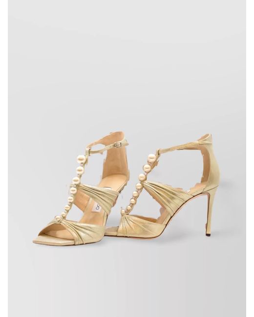 Jimmy Choo Metallic Leather Sandals