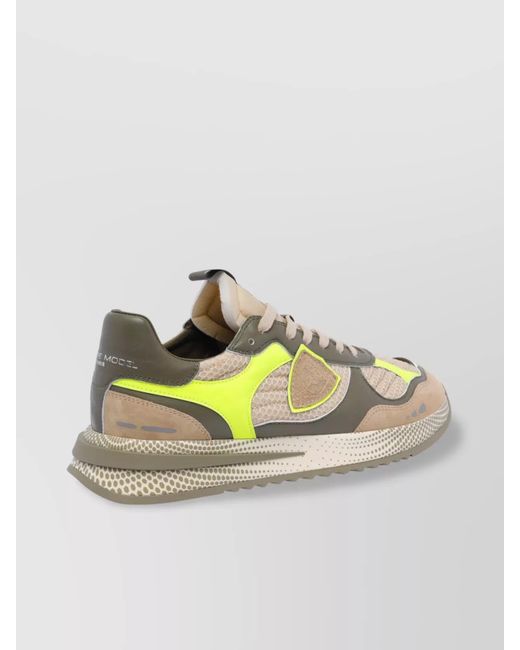 Philippe Model Multicolor Fabric Low-Top Sneakers for men