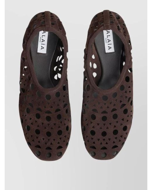 Alaïa Brown Neo Vienne Mules Breathable Casual Design