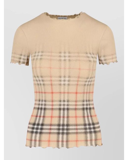 Burberry Natural T-Shirts And Polos Cotton
