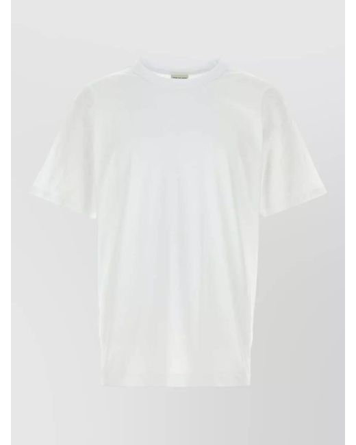Dries Van Noten White Cotton T-Shirt for men