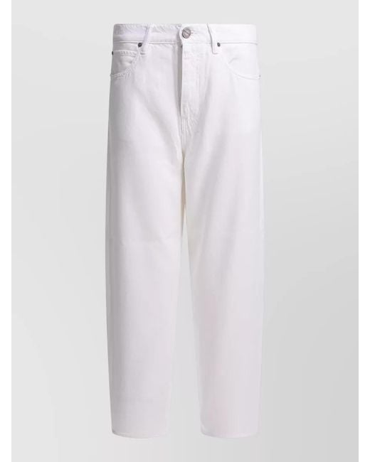 Pinko White Straight-Leg Jeans