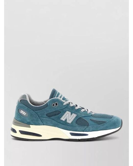 New Balance Blue Suede Low-Top Sneakers for men