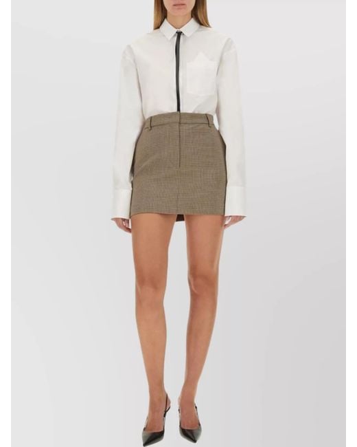 Sportmax Green Fitted Skirt