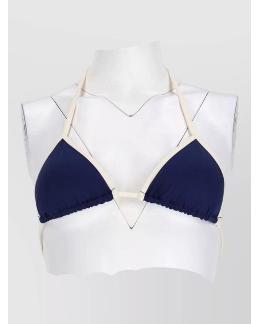 Mc2 Saint Barth Blue Leah Bikini Top
