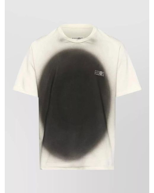 MM6 by Maison Margiela Multicolor Graphic Print Crew Neck Short Sleeve T-Shirt for men