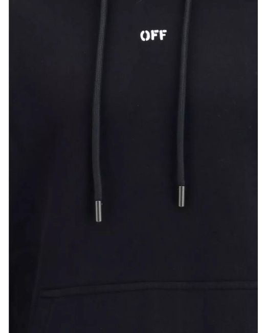 Off-White c/o Virgil Abloh Blue Cotton Sweatshirt for men