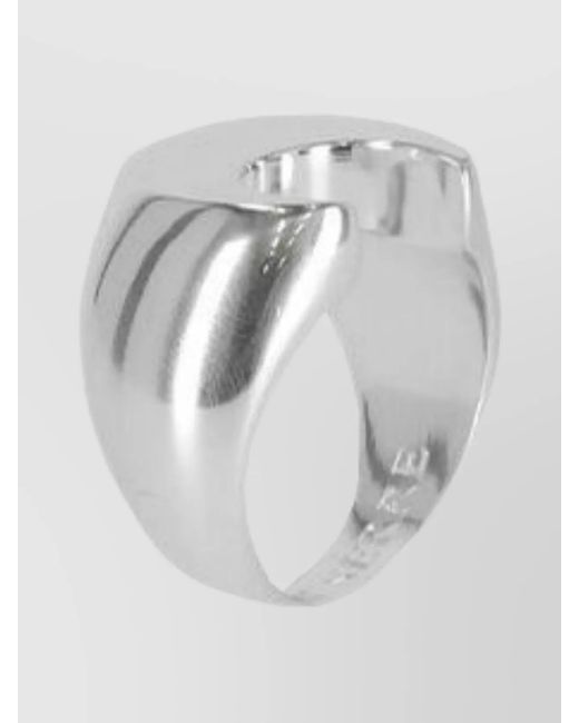 MARINE SERRE Metallic Brass Moon Ring