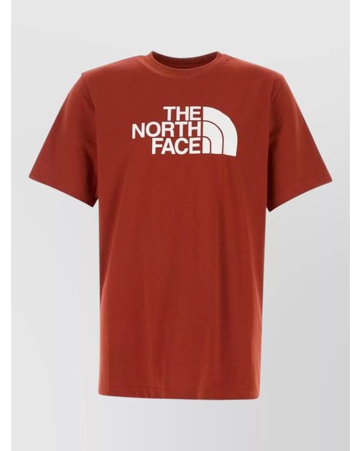 The North Face Red Cotton Blend T-Shirt for men