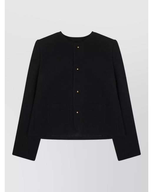 Céline Black Single-Breasted Coat