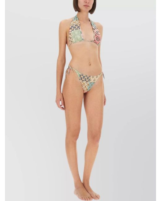 Mc2 Saint Barth Natural Dahlia Bikini Top