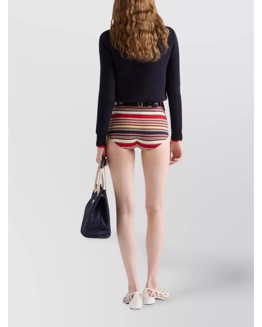 Prada Blue Cotton Boat Neck Sweater