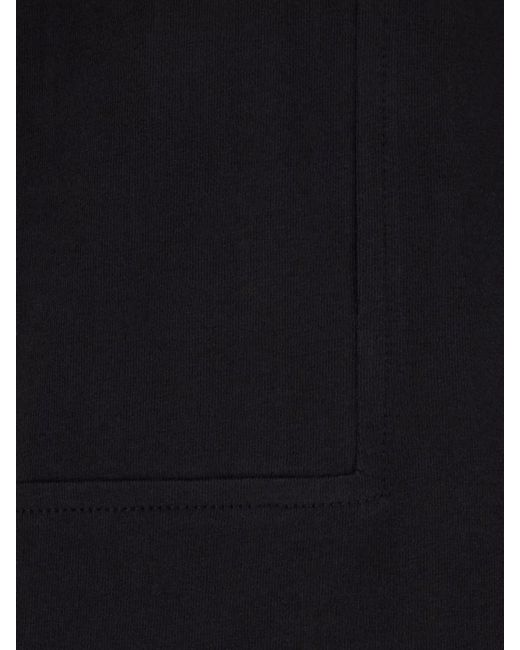Comme des Garçons Black Crew-Neck Plain Cotton T-Shirt for men