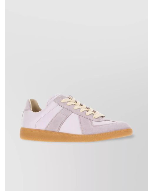 Maison Margiela White Leather Replica Low-Top Sneakers