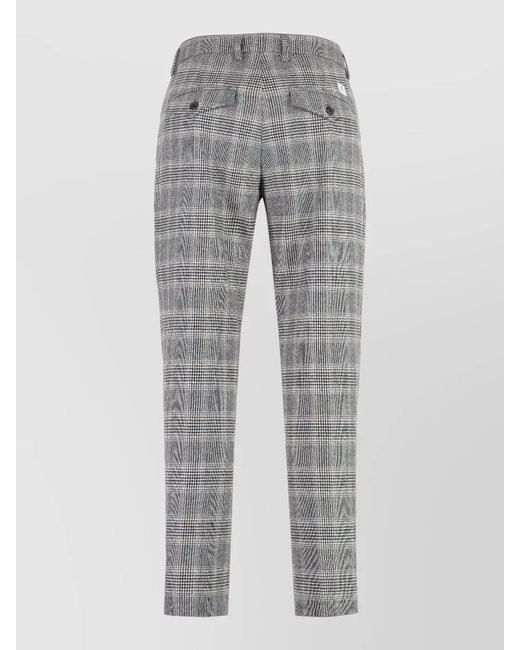 Department 5 Gray Setter Chino Trousers Wool Blend Design for men