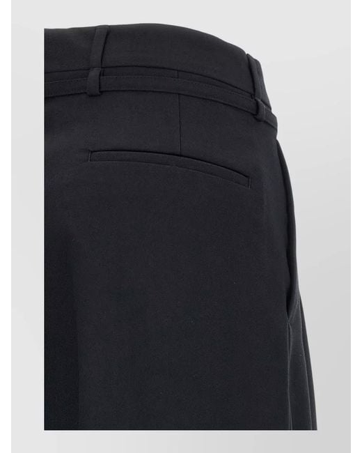 Dries Van Noten Blue Peacha High Waisted Pleated Tailored Pants