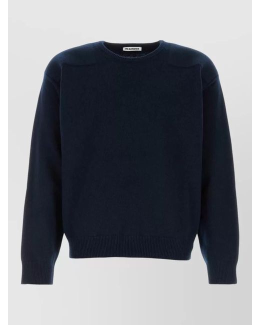 Jil Sander Blue Wool Sweater for men