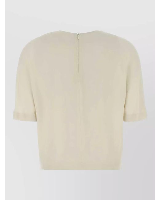 Giorgio Armani White Silk T-Shirt