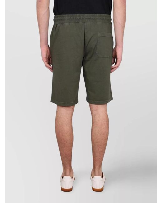 Aspesi Green Cotton Deck Shorts for men