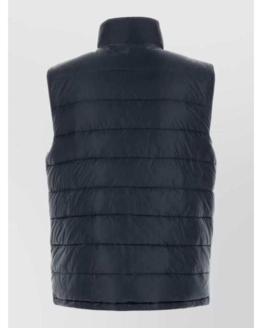 Herno Blue Nylon Sleeveless Down Jacket Casual Fit for men