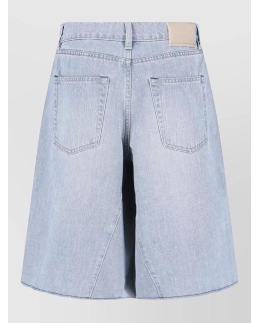 Our Legacy Blue Straight Skirt Belt Loops Back Pockets