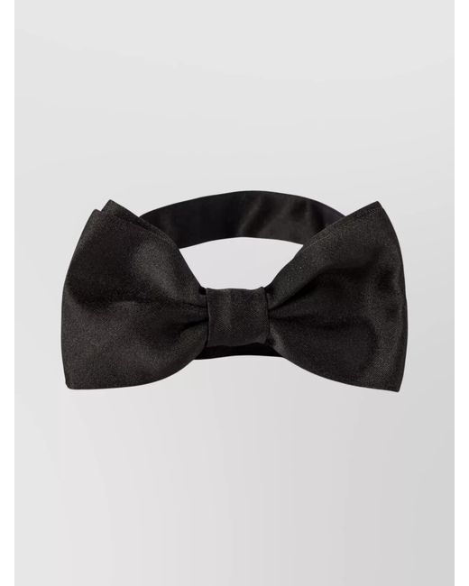 Tagliatore Black Bow Tie With Traditional Bow Design for men