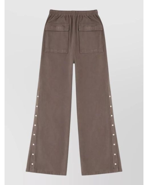 Rick Owens Brown Wide-Leg Trousers