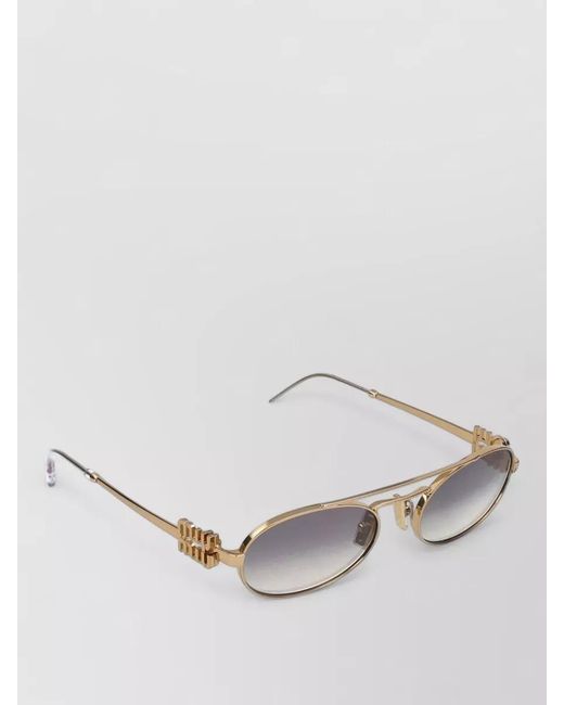Miu Miu Multicolor Sunglasses Oval Frame Tone Gradient Lenses