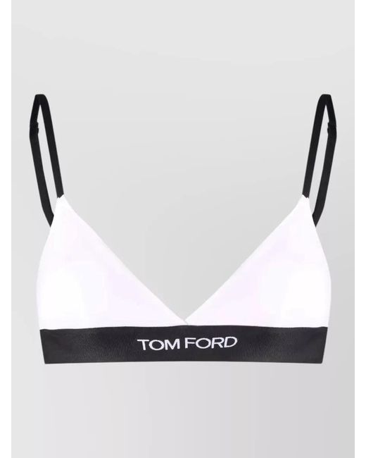 Tom Ford White Modal Triangle Bra
